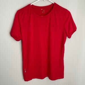 Icebreaker Merino Wool Red Short Sleeve Shirt